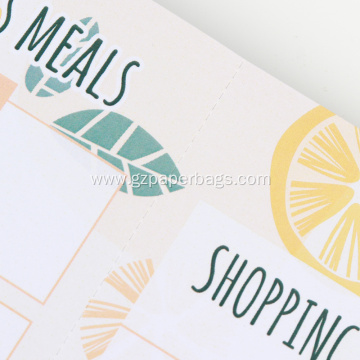 Weekly Meal Menu Planner Personalized Notepad